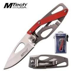 Mtech 5.6" Outdoor Folding Knife With Waterproof Case