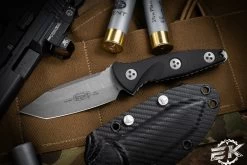 Microtech Socom Alpha Mini Fixed Blade Knife Black G10 3.75" Tanto Apocalyptic 114M-10AP