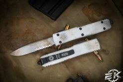 Microtech Ultratech "Sand Trooper" OTF Automatic Knife 3.4" Drop Point Serrated 121-2SAD