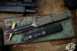 Microtech Ultratech Frag OD Green G10 OTF Knife 3.4" Dagger 122-1FRGTODS