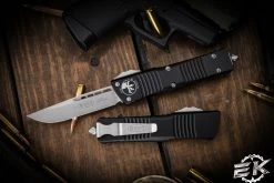 Microtech Combat Troodon OTF Automatic Knife 3.8" Drop Point Stonewash 143-10
