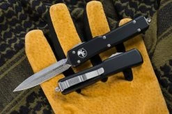 Microtech UTX-70 OTF Automatic Knife 2.4" Dagger Stonewash 147-10