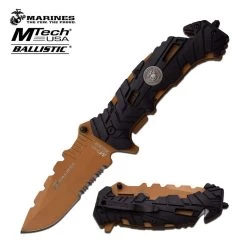 8.8" MTECH US Marine Spring Assisted Official Pocket Knife MA-1049BT