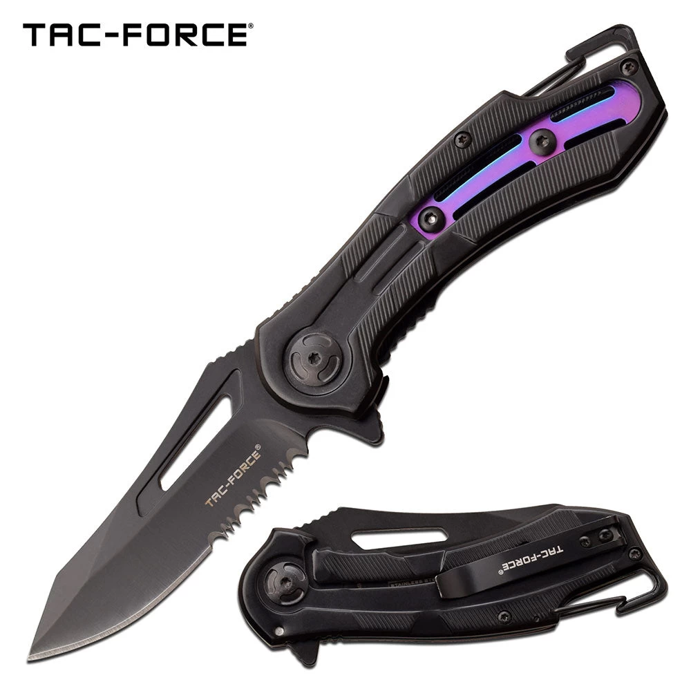 Tac Force USA Ballistic TF-1926RB Rainbow Spring Assisted Pocket Knife - Image 3