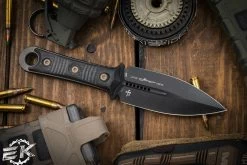 Microtech/Borka Blades SBD Fixed Blade Knife Carbon Fiber 4.3" DLC Dagger 201-1DLCCFS
