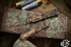 Microtech Dirac Coyote Camo OTF Automatic Knife 3" Dagger 225-1CCS