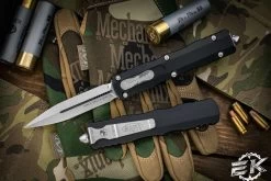 Microtech Dirac Delta OTF Automatic Knife 3.75" Dagger Stonewash 227-10