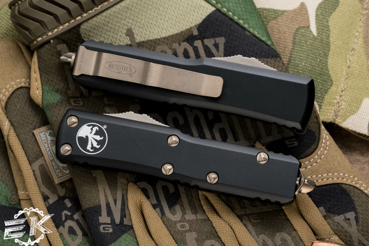 Microtech UTX-85 Spartan OTF Automatic Knife 3" Bronze 230-13 - Image 3