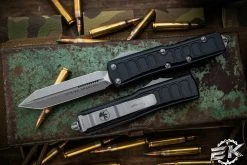 Microtech UTX-85 II Stepside Spartan OTF Automatic Knife 3" Apocalyptic Stonewash 230II-10APS