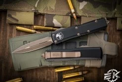 Microtech UTX-85 OTF Automatic Knife 3.1" Bronze Apocalyptic Dagger 232-13AP