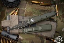Microtech UTX-85 OTF Automatic Knife OD Green Cerakote 3.1" Dagger 232-1COD
