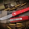 Microtech UTX-85 Red OTF Automatic Knife 3" Tanto Stonewash 233-10RD