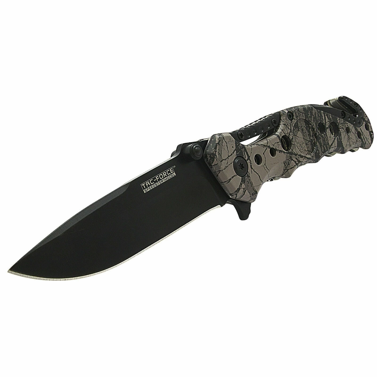 7.75" Tac Force Spring Assisted Jungle Camo Pocket Knife TF-723GYSC - Image 2
