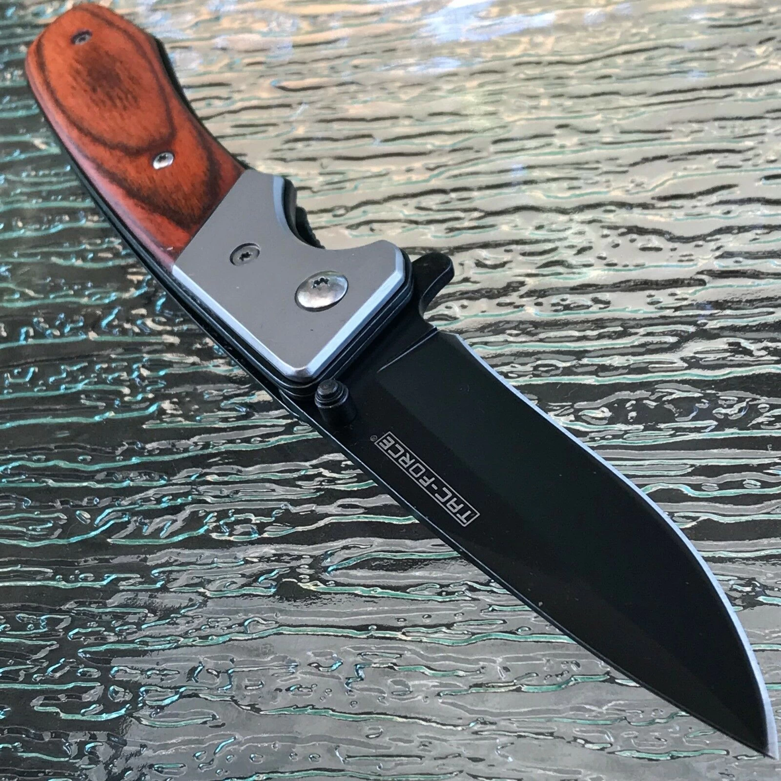 7" Tac Force TF-469 Speedster Pakkawood Folding Pocket Knife - Image 4