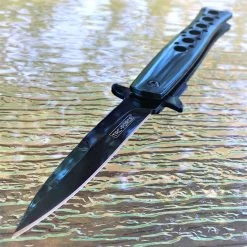 9" Tac Force Assisted Tactical Dagger Blue Pocket Knife TF-884BL