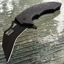 7.5" Karambit Ultra Violet Dragon Fantasy Folding Pocket Knife