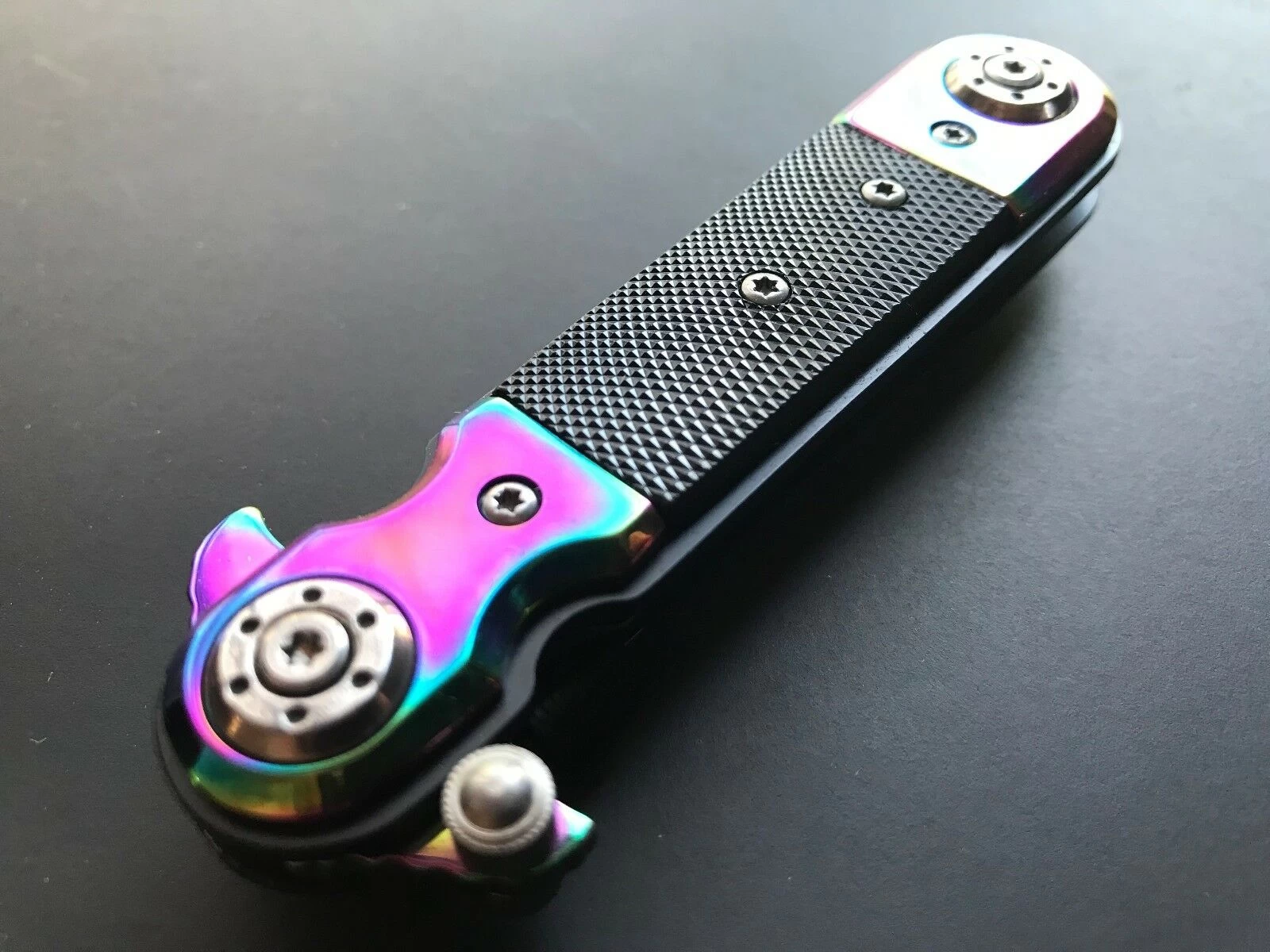 7" Tac Force Steampunk Rainbow Spring Assisted Tactical Outdoor Folding Pocket Knife TF-517RB - Image 8