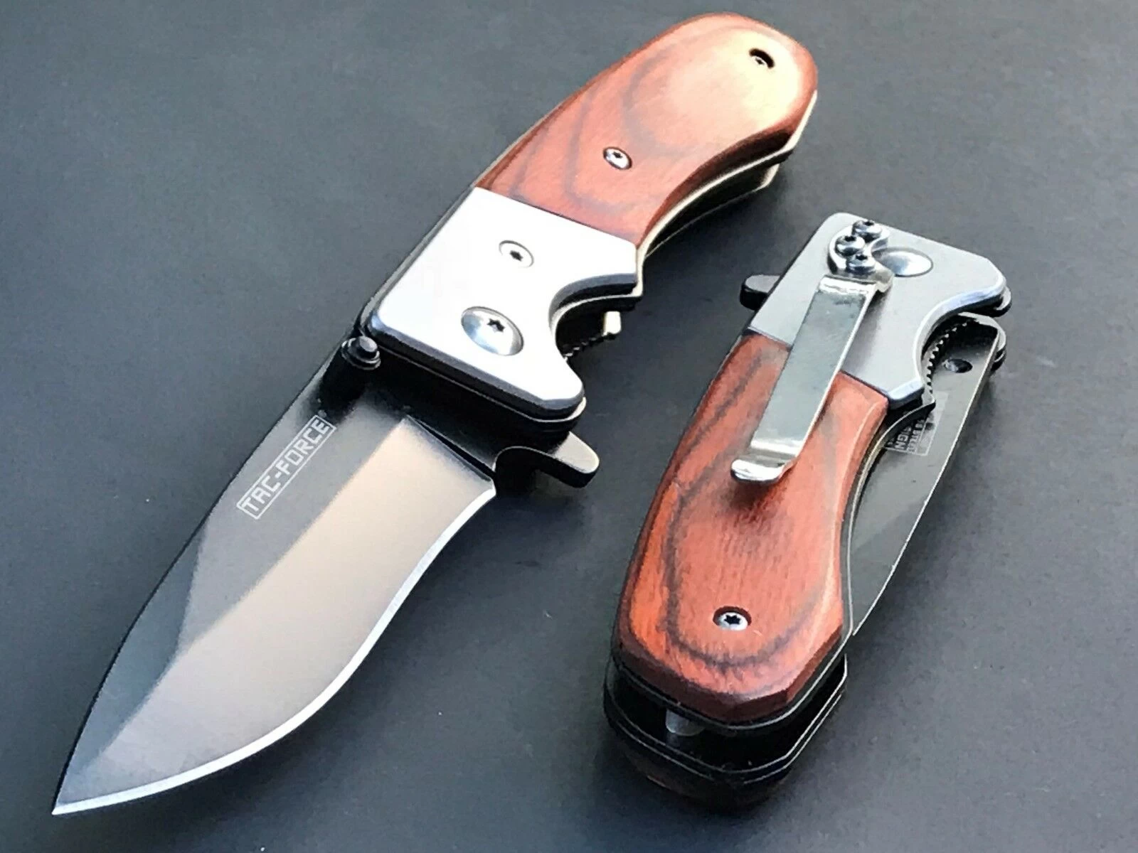 7" Tac Force TF-469 Speedster Pakkawood Folding Pocket Knife - Image 3