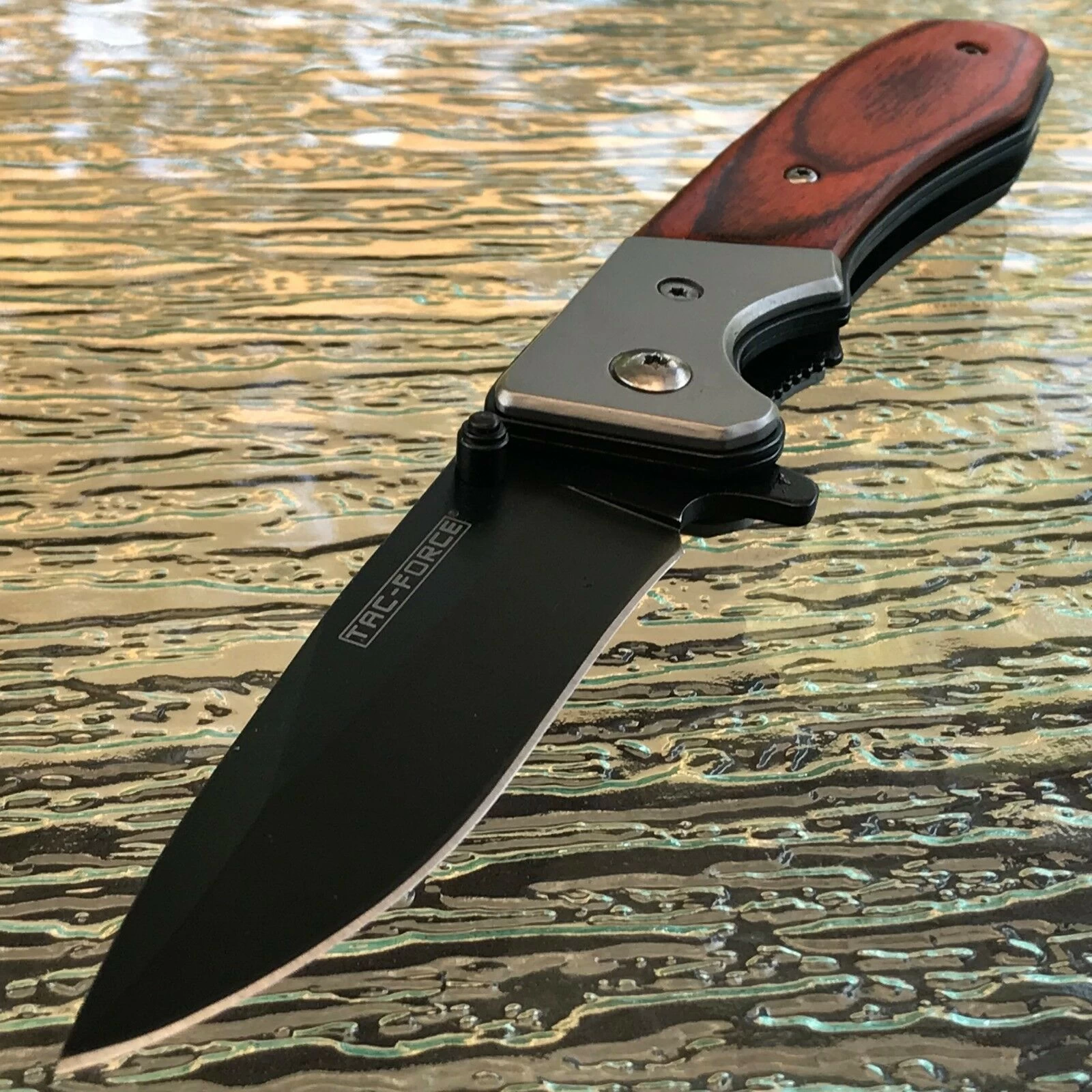 7" Tac Force TF-469 Speedster Pakkawood Folding Pocket Knife - Image 5
