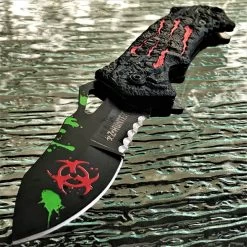 Z-Hunter Spring Assisted Zombie Red Monster Claw Fantasy Pocket Knife