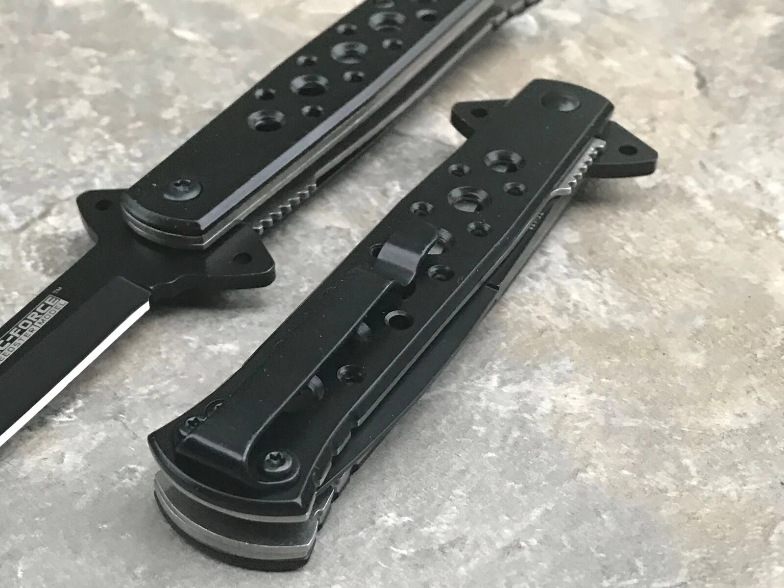 7" Tac Force Speedster Model Stiletto Black Spectrum Knife TF-698BK - Image 7