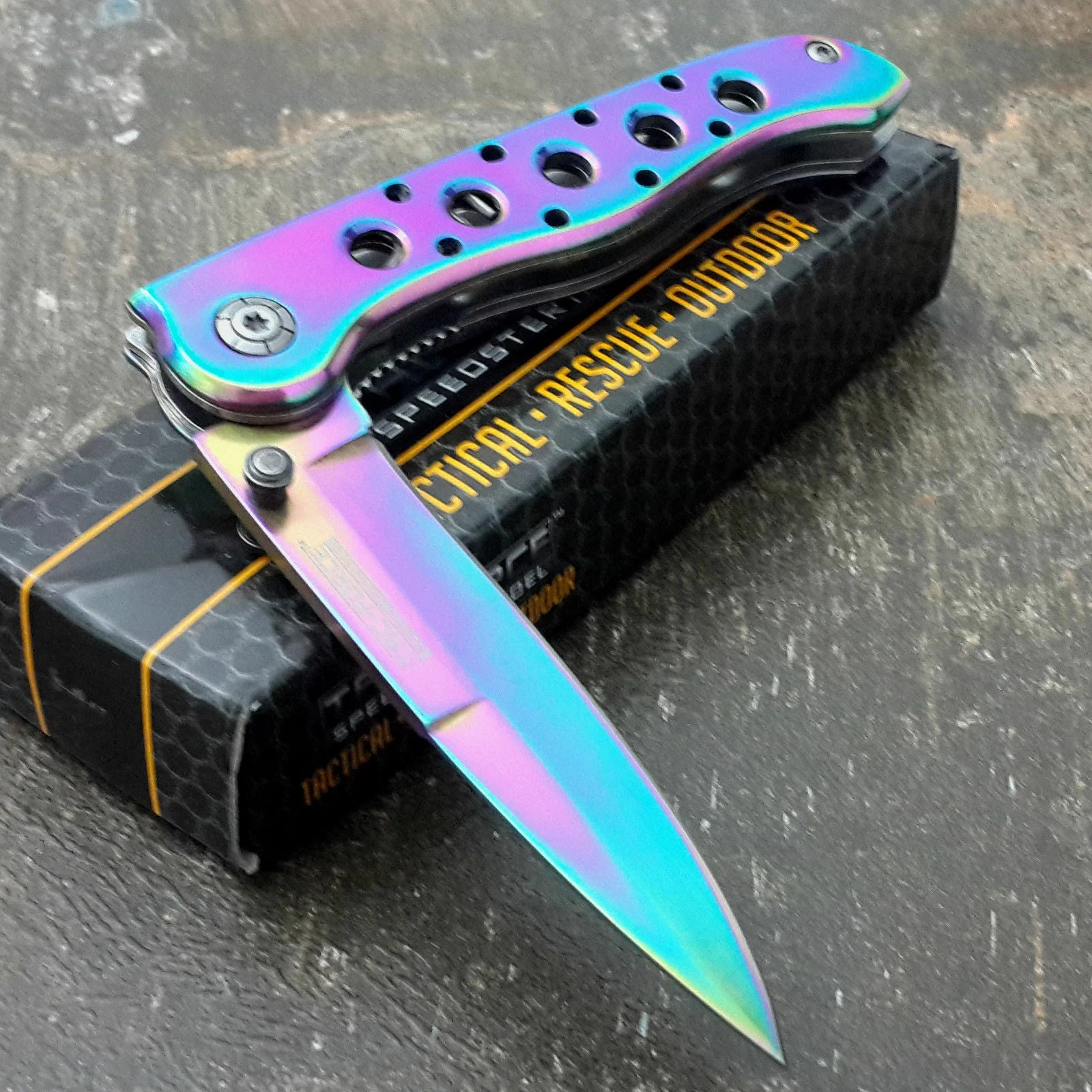 7.25" Tac Force Rainbow Spectrum Small Mini Pocket Knife TF-300382RB - Image 8