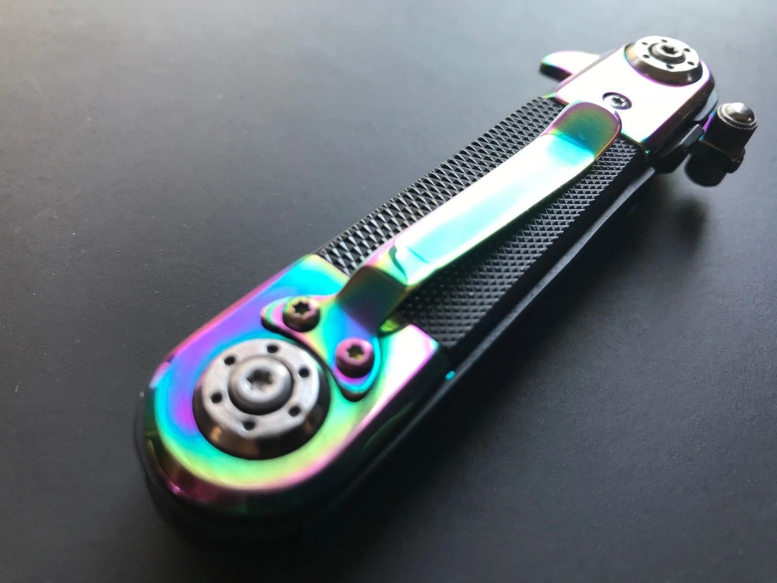 7" Tac Force Steampunk Rainbow Spring Assisted Tactical Outdoor Folding Pocket Knife TF-517RB - Image 9