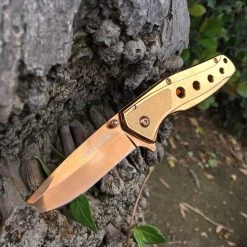 7" Tac Force Rose Gold Folding Pocket Knife (TF-926RG)