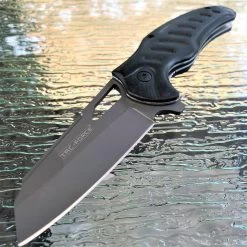 8" Tac Force Speedster Model Black Reverse Tanto Blade Pocket Knife