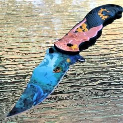 8" Masters Collection Fantasy Copper Mermaid Deep Sea Pocket Knife
