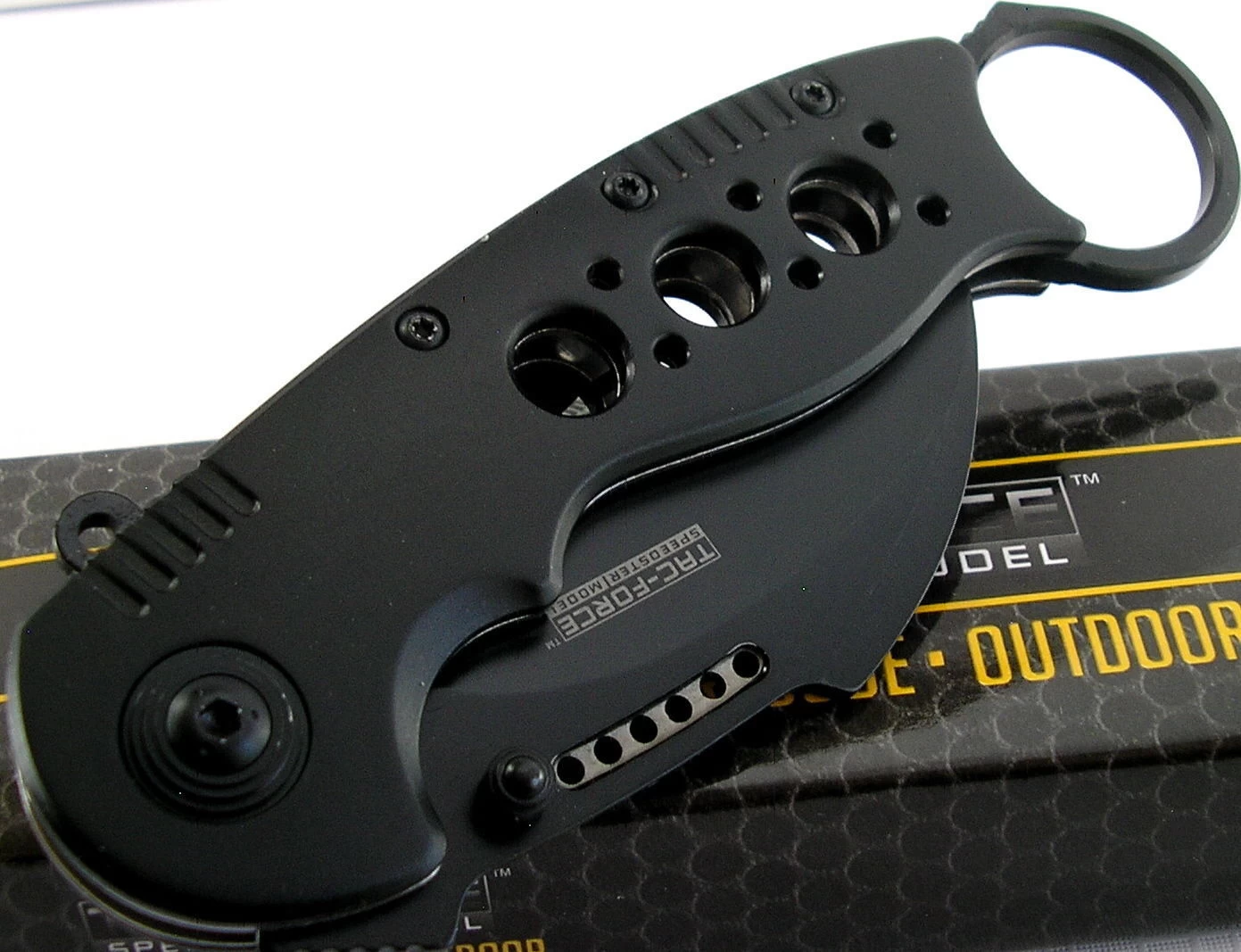 7.75" Tac Force Black Tactical Karambit Claw Folding Pocket Knife - Image 9