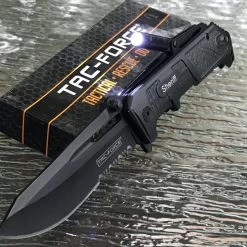 8" Tac Force Speedster Model Sheriff Pocket Knife W/ LED Flashlight