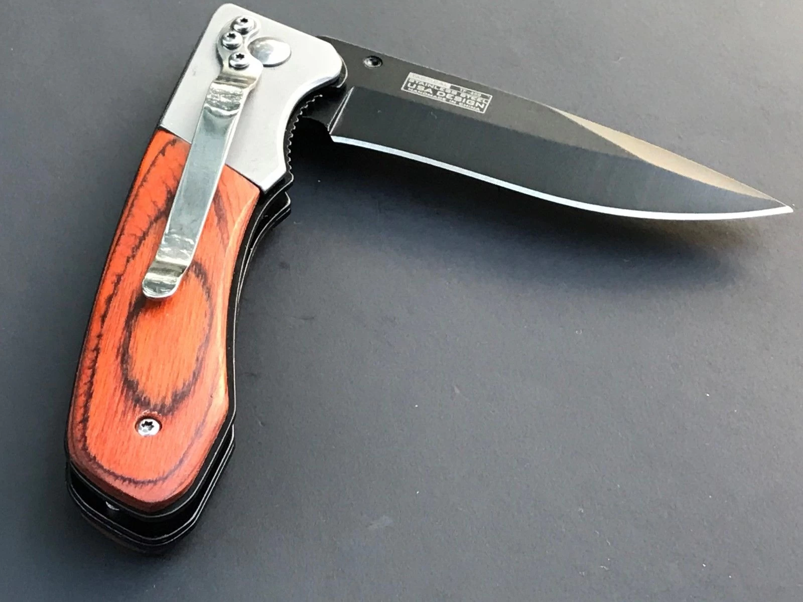 7" Tac Force TF-469 Speedster Pakkawood Folding Pocket Knife - Image 11