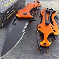8" TAC FORCE SPRING ASSISTED EMT EMS BOTTLE OPENER CAMPING FOLDING KNIFE TF-705EMS