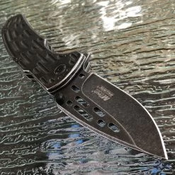 8" MTECH ASSISTED TACTICAL STONE GRAY FOLDING POCKET KNIFE OPEN HEAVY DUTY