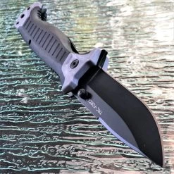 8" TAC FORCE GRAY SPRING ASSISTED POCKET KNIFE Tactical Open Folding Blade MILITARY