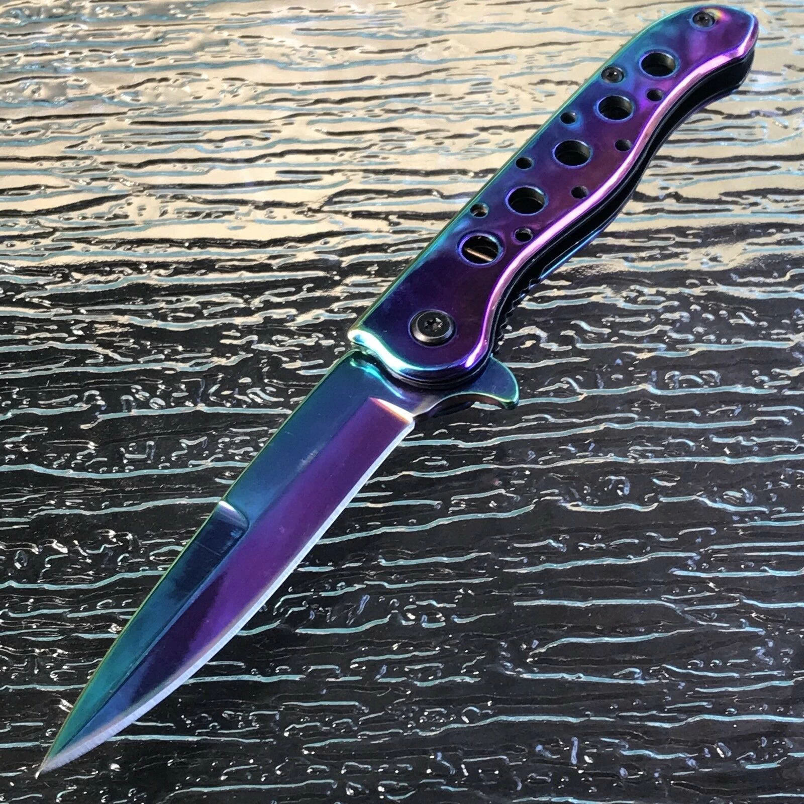7.25" Tac Force Rainbow Spectrum Small Mini Pocket Knife TF-300382RB - Image 2