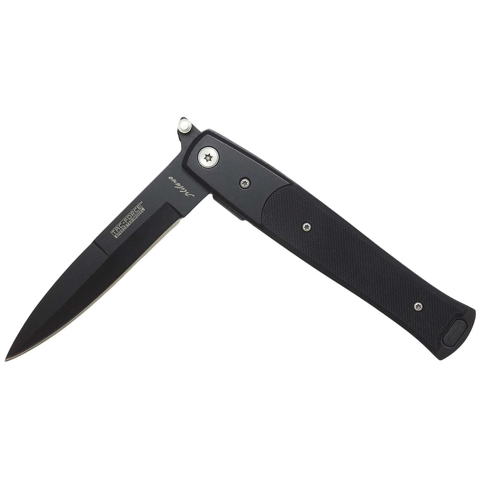 8.5" Tac Force Black Stiletto G10 Self Defense Pocket Knife TF-428G10 - Image 8