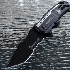 8.5" Marine Semper Fi USMC Military Tanto Pocket Knife