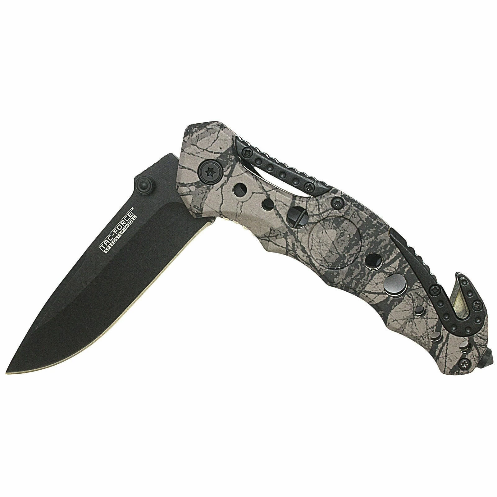 7.75" Tac Force Spring Assisted Jungle Camo Pocket Knife TF-723GYSC - Image 5
