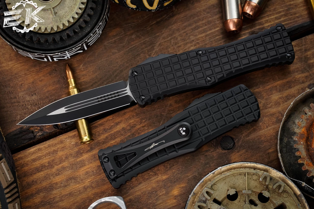 Microtech Hera Tactical FRAG OTF Knife 3" Dagger Black 702-1TFRS