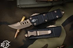 Microtech "Troodon Mini" OTF Automatic Knife 1.9" Hellhound Bronze 819-13S