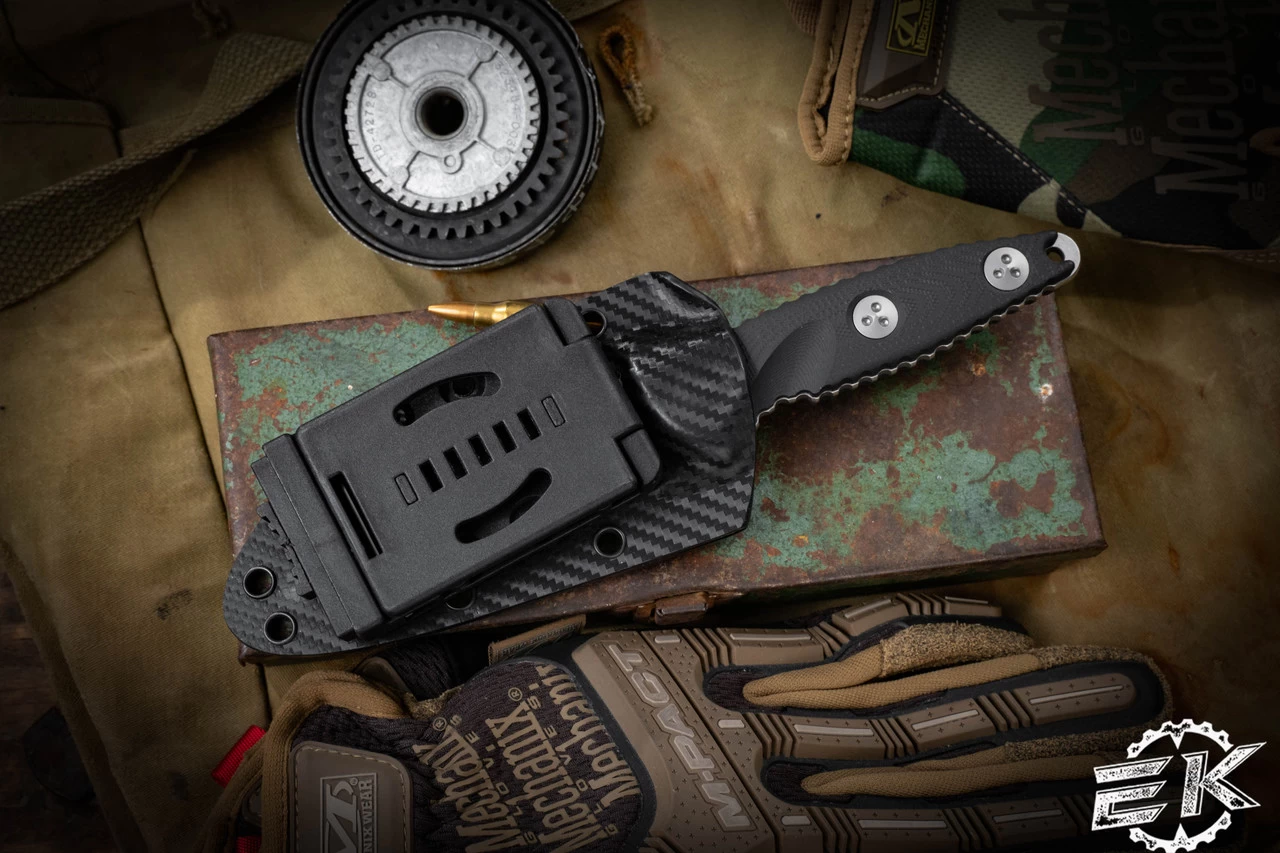 Microtech Socom Alpha Mini G10 Fixed Blade 3.75" Warcom Stonewash 93M-10 - Image 3