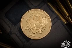 Microtech Marfione Continental Medallion 24k Gold Embellished Challenge Coin