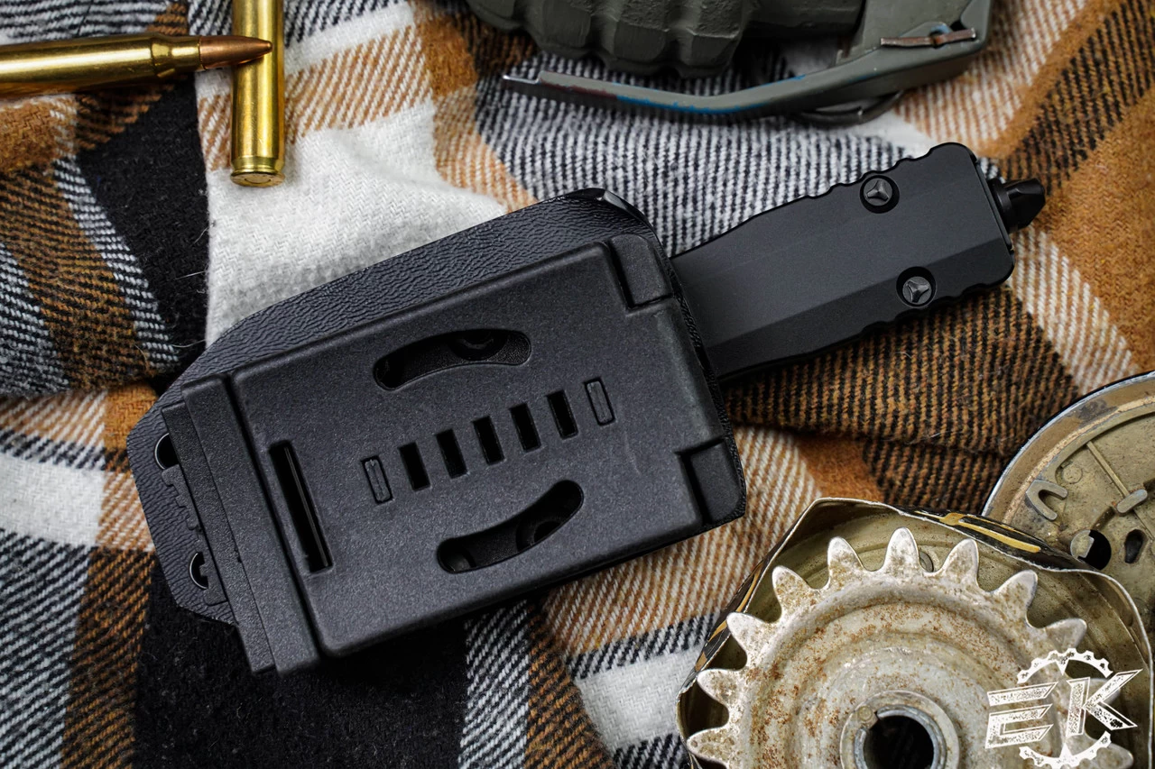 Linos Kydex Belt Sheath Microtech Dirac Delta OTF Knife - Image 5