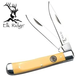 6.5" Elk Ridge Wood Gentleman Hunting Frontier Knife ER-220MY