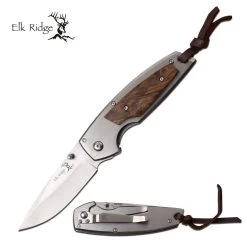 8.0" Elk Ridge Frame Lock Hunting Folding Pocket Knife ER-933BW