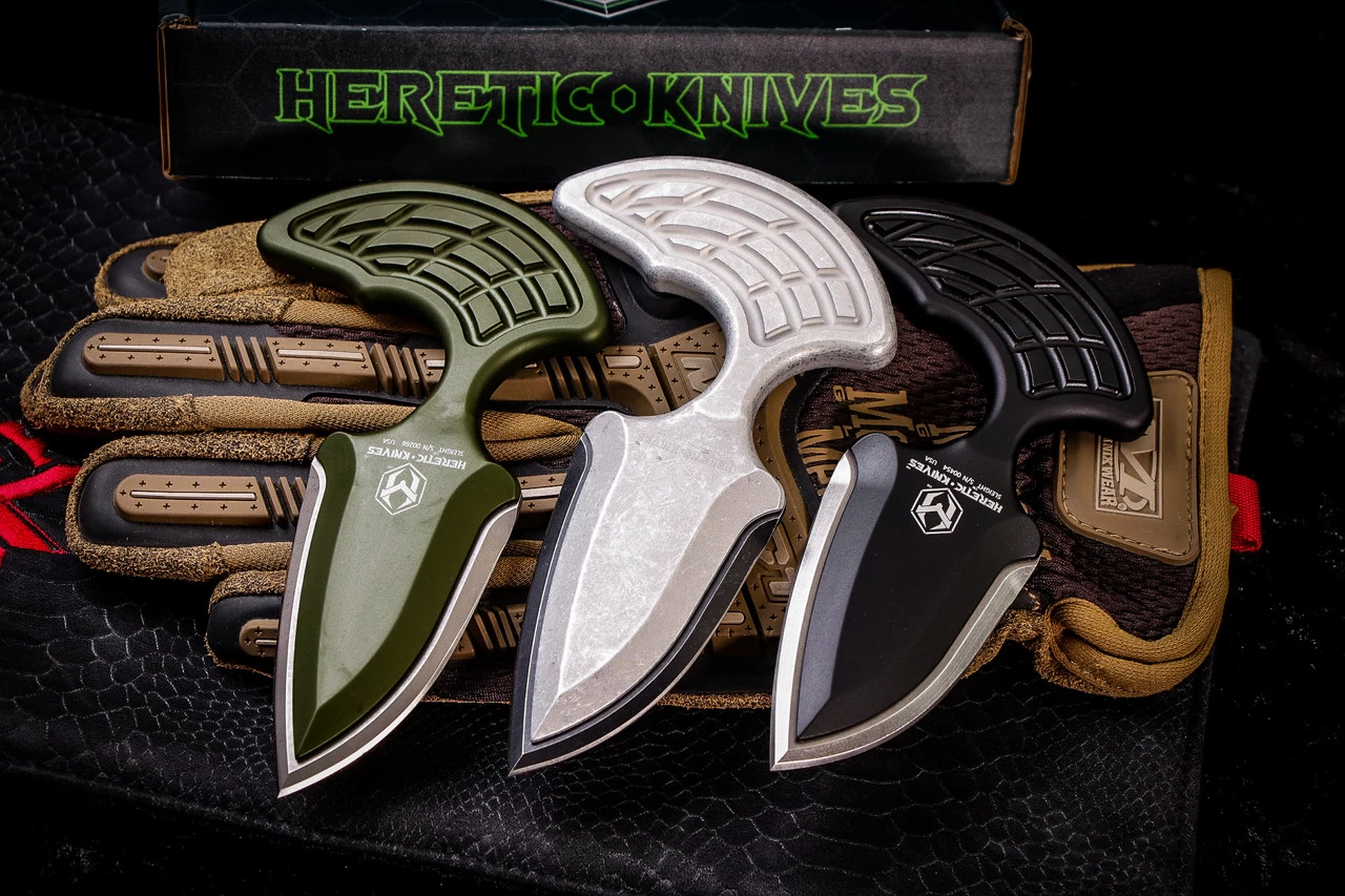 Heretic Knives Sleight Modular Push Dagger Knife DLC Tactical 2.63" Double-Edge H050-6A-T - Image 3