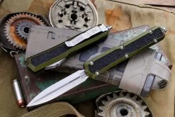 Microtech Makora OTF Automatic Knife OD Green (Nickel Boron Internals) 3.25" Stonewash Dagger 206-10ODS