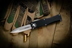 Microtech Hera "Proof Run" OTF Automatic 3" Dagger Stonewash 700-10PR (Preowned)